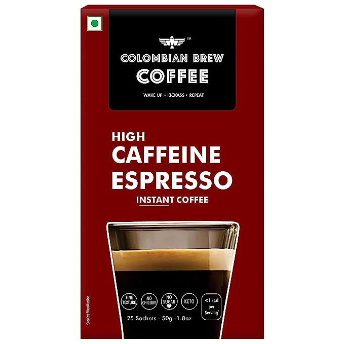 Colombian Brew Coffee Green Coffee Powder, Hot & Cold Brew 10 Bags, Pack of 2 (for Weight Loss) & Colombian Brew Coffee, High Caffeine Colombian Instant, 50g Colombian Brew Coffee Green Coffee Powder, Hot & Cold Brew 10 Bags, Pack of 2 (for Weight Loss) & Colombian Brew Coffee, High Caffeine Colombian Instant, 50g